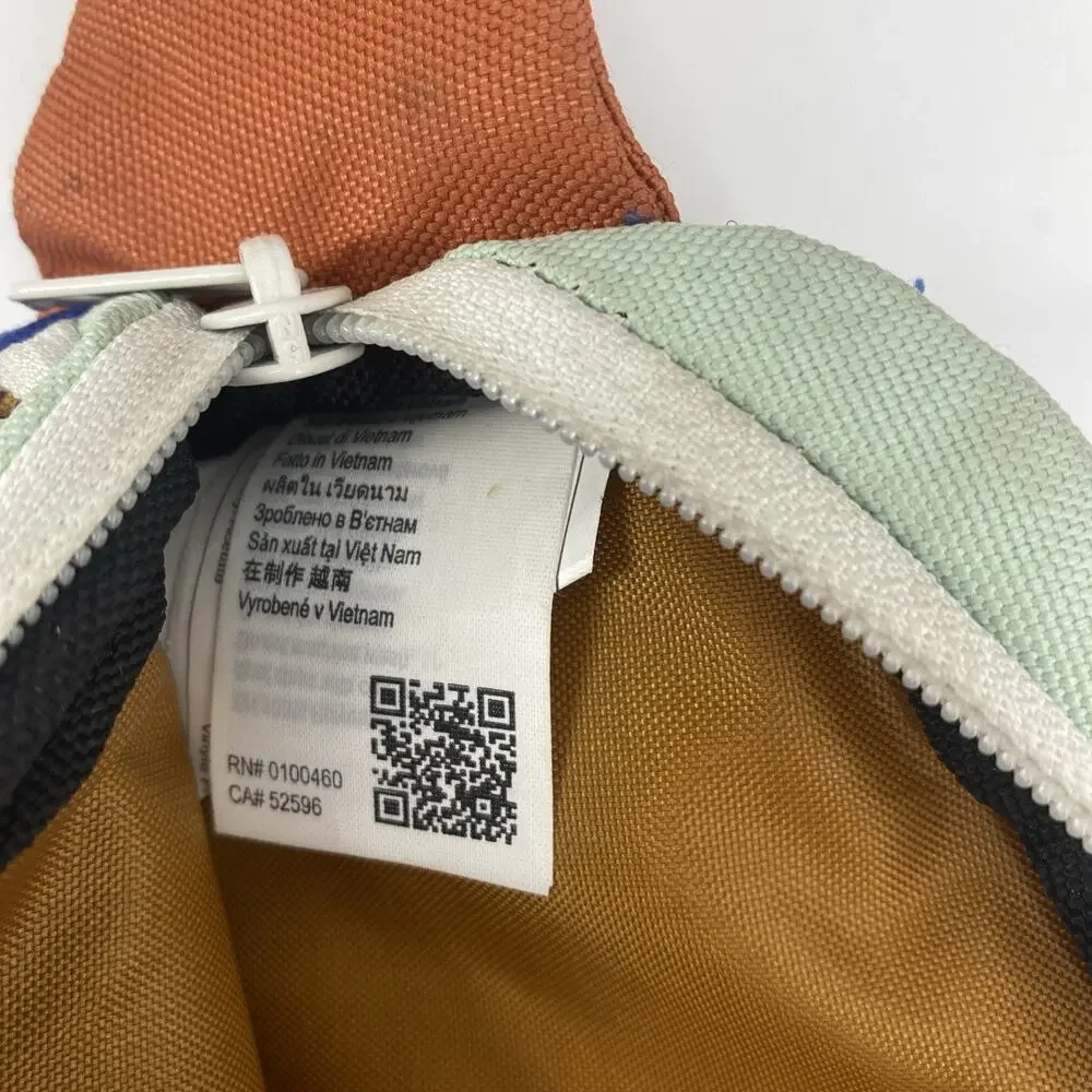 KAVU Fanny Pack Blue Mint Orange Brown Small - Picture 3 of 5